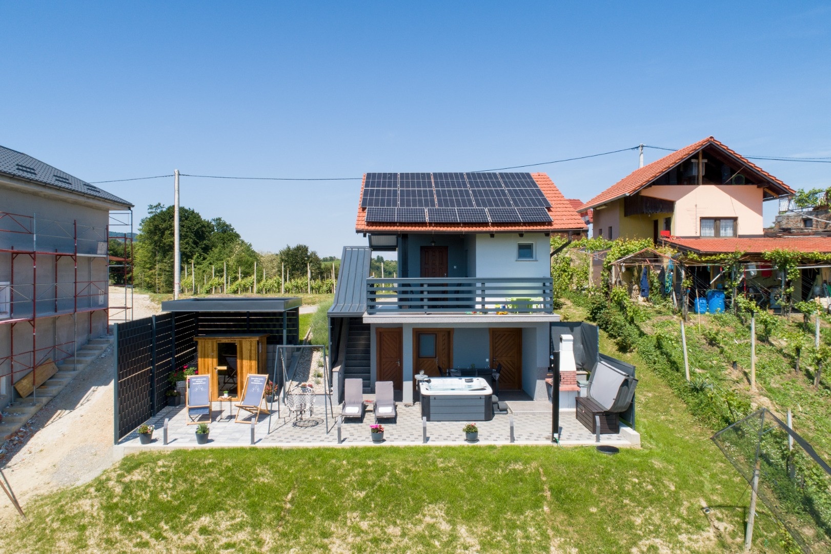 Holiday Home View & Wine - Enjoy in the View and Wine from the Jacuzzi, View & Wine with jacuzzi, Dubrovčan, Hrvatsko zagorje, Croatia Dubrovčan